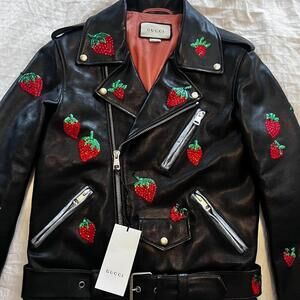 ✨✨HOST PICK ✨✨Gucci SS19 Runway Limited Edition Leather‎ Biker Jacket